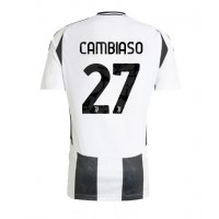 Maglia Calcio Juventus Andrea Cambiaso #27 Prima Divisa 2024-25 Manica Corta